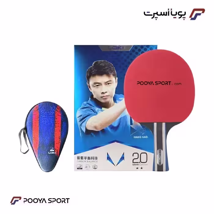 راکت پینگ پنگ لوکی کربنی Loki Karbon 2star WANG HAO (اصل)