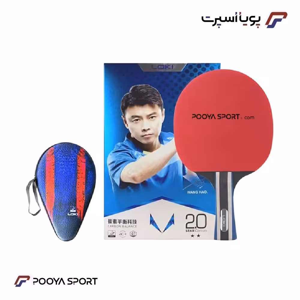 راکت پینگ پنگ لوکی کربنی Loki Karbon 2star WANG HAO (اصل)