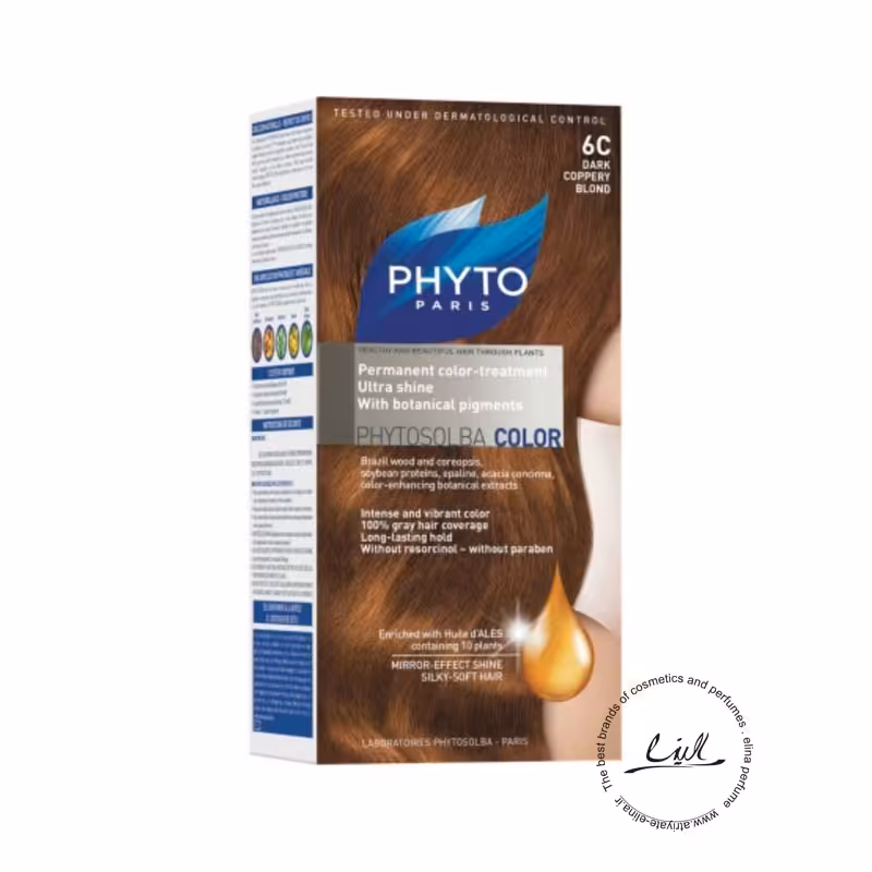 کیت رنگ مو فیتو مدل PHYTO COLOR شماره 6C