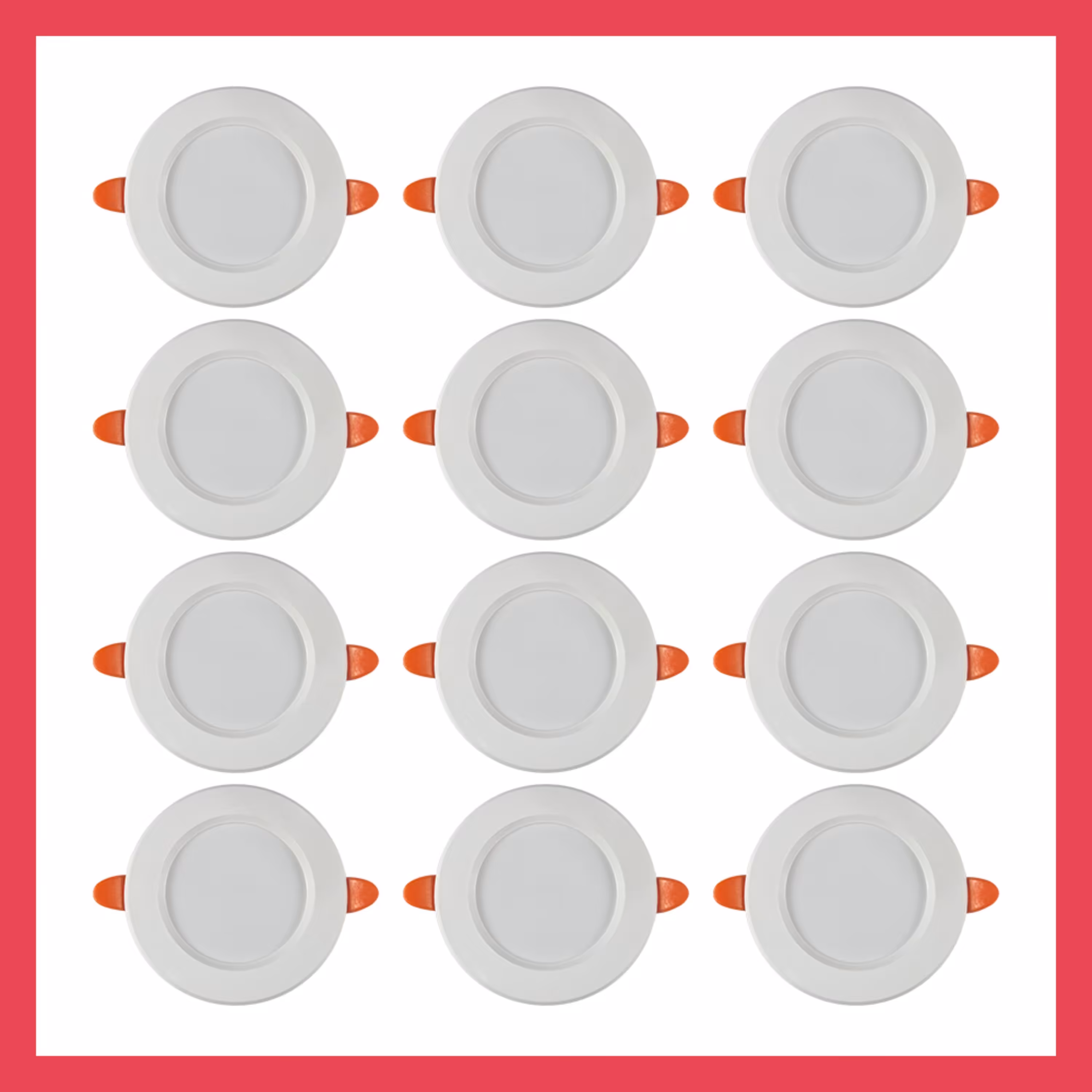 پنل ال ای دی 7 وات اپتونیکا مدل سه حالته کد OP-DLQ5207R بسته 12 عددی یکسال ضمانت