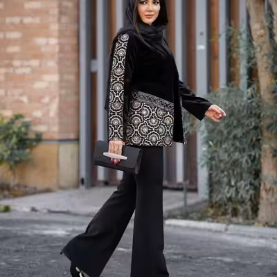 کت مجلسی مازاراتی باکیفیت سوزندوزی آندیا