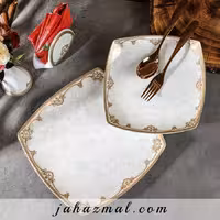 سرویس چینی پردیس طرح آزارا طلایی 30 پارچه کد 2010b