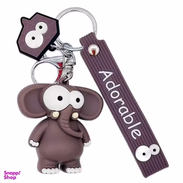 جاکلیدی مدل سیلیکونی طرح فیل چشم درشت کد JIMI110