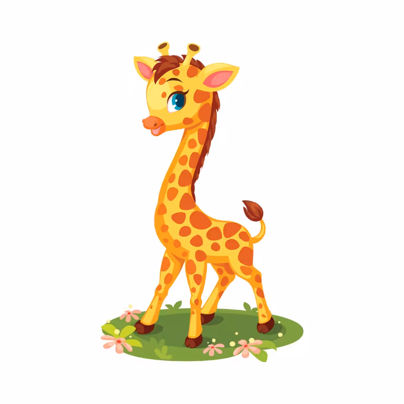 استند تولد طرح بچه زرافه فانتزی کد 033