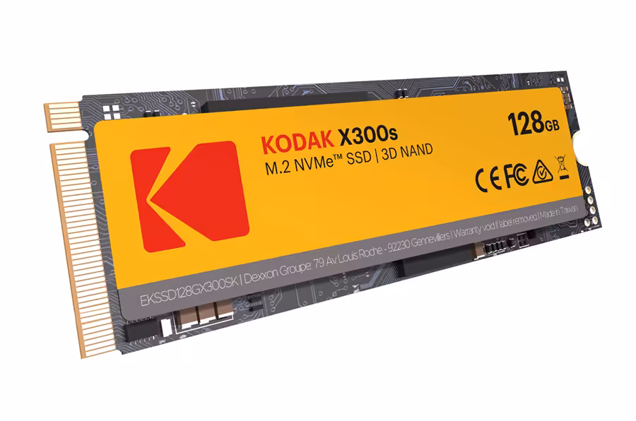حافظه SSD اینترنال کداک مدل X300s PCIe Gen3x4 M.2 2280 ظرفیت 128 گیگابایت