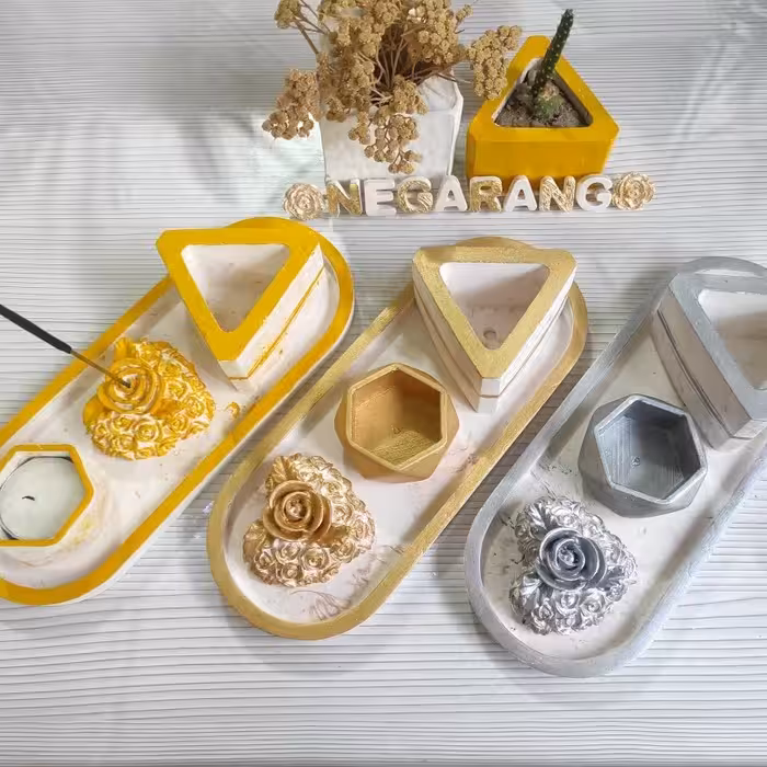 ست دکوری سنگی چند تکه