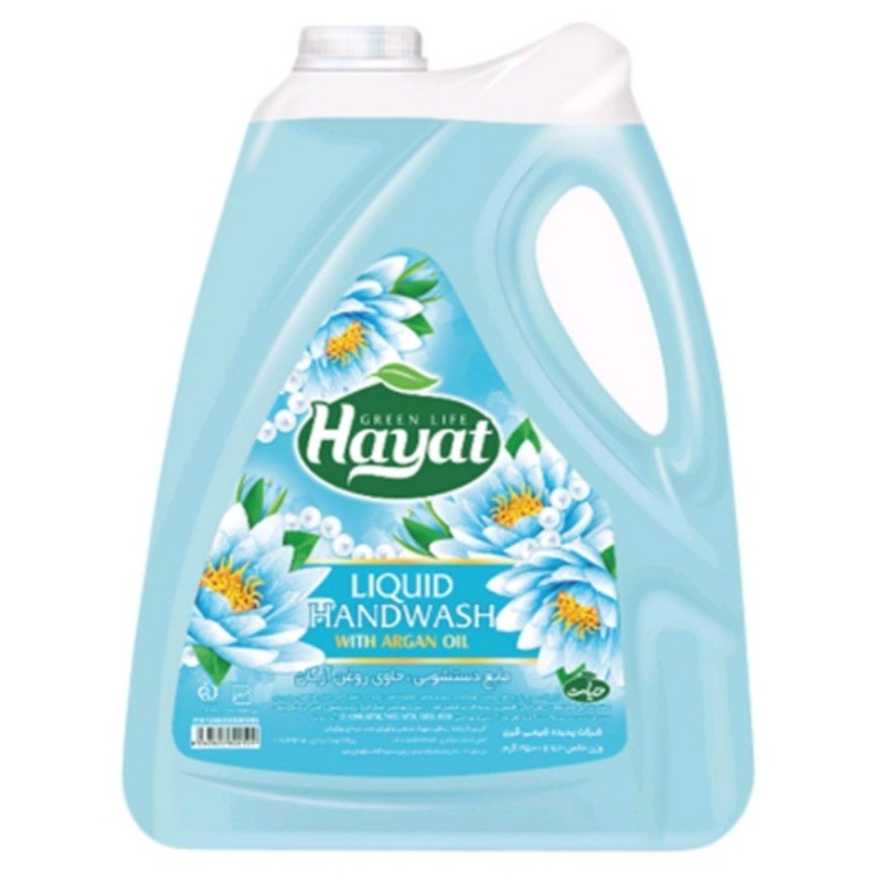 مایع دستشویی حاوی روغن آرگان آبی 3500گرم حیات درجه 1