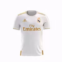 پیراهن آستین کوتاه رئال مادرید فصل 2020 رنگ سفید-کیت اول