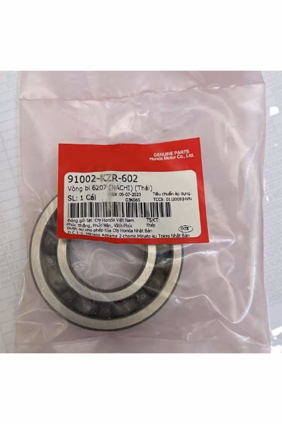 لوازم یدکی موتورسیکلت HONDA PCX125 2011 2017 6207 RULMAN BALL A MotoExpress