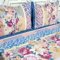 ست دو نفره کاور تشک تمام دور کش و روبالشی زیپ دار