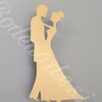 گیفت نامزدی با متن دلخواه شما، مولتی استایل در دو رنگ طلایی و نقره ای، سایز 27سانت،