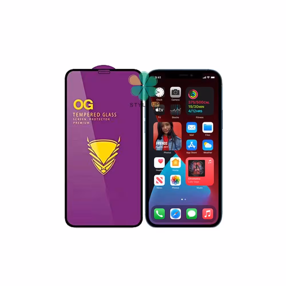محافظ صفحه گوشی آیفون Apple iPhone 12 تمام صفحه مدل OG