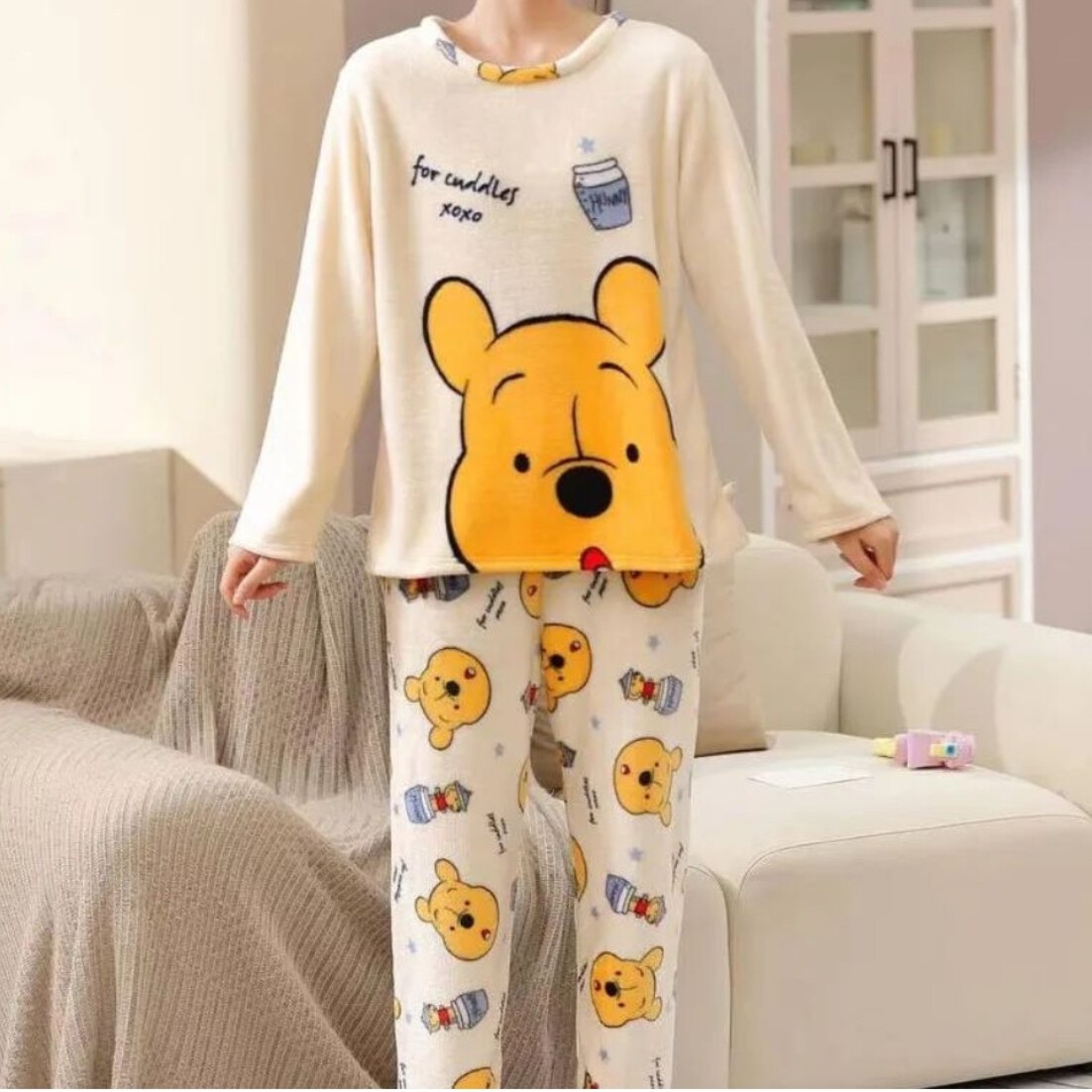 ست راحتی بلوز و شلوار تدی حوله ای زنانه وارداتی 