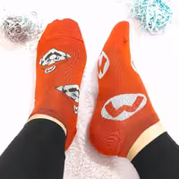 جوراب مچی ماریو جوراب نخی تا بتا فری سایز طرح کارتونی