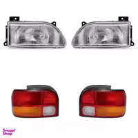 چراغ جلو و چراغ عقب مدرن کد 4X مناسب برای پراید صبا بسته 4 عددی