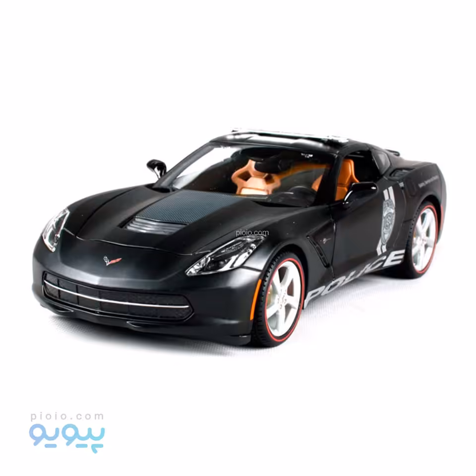 ماکت فلزی ماشین پلیس مدل Corvette Stingray 2014