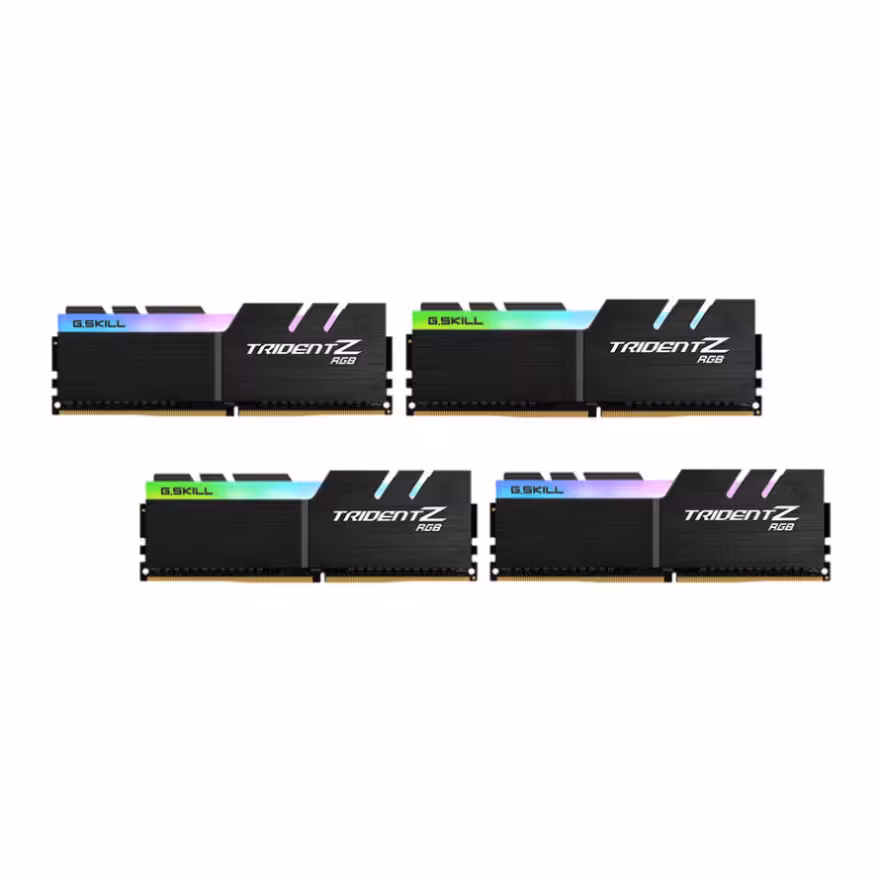 رم جی اسکیل Trident Z RGB Black 128GB 4×32GB 3200MHz CL16 DDR4
