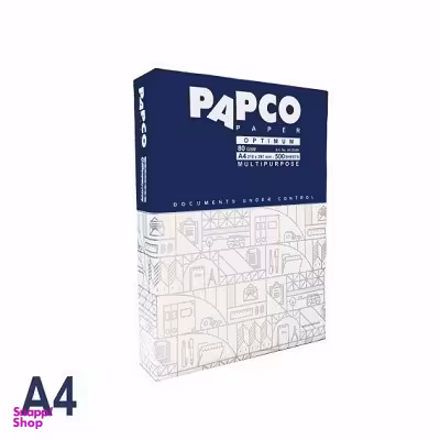 کاغذ A4 پاپکو مدل A4-O500 بسته 500 برگی وزن 80 گرم