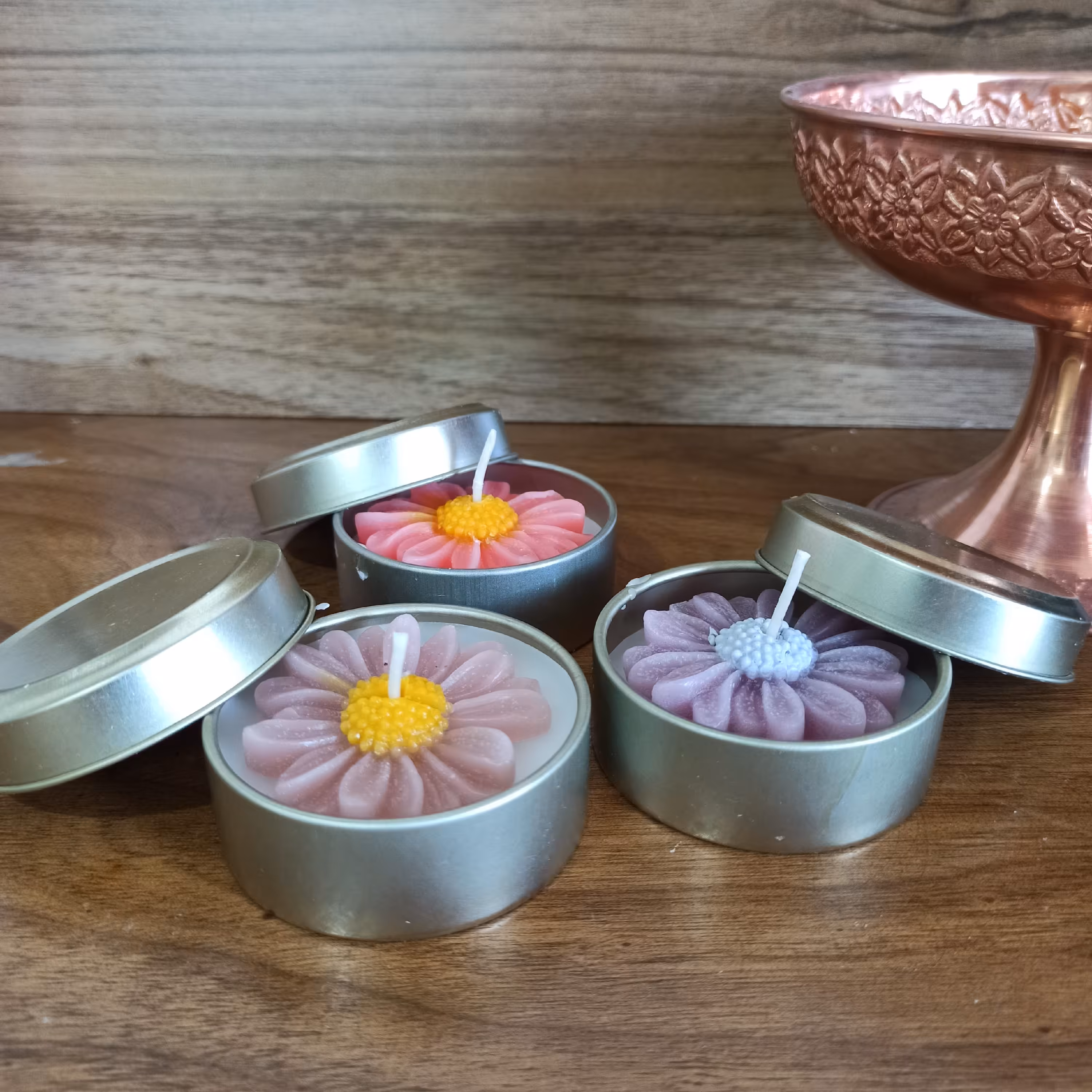 شمع قوطی فلزی مارگاریت