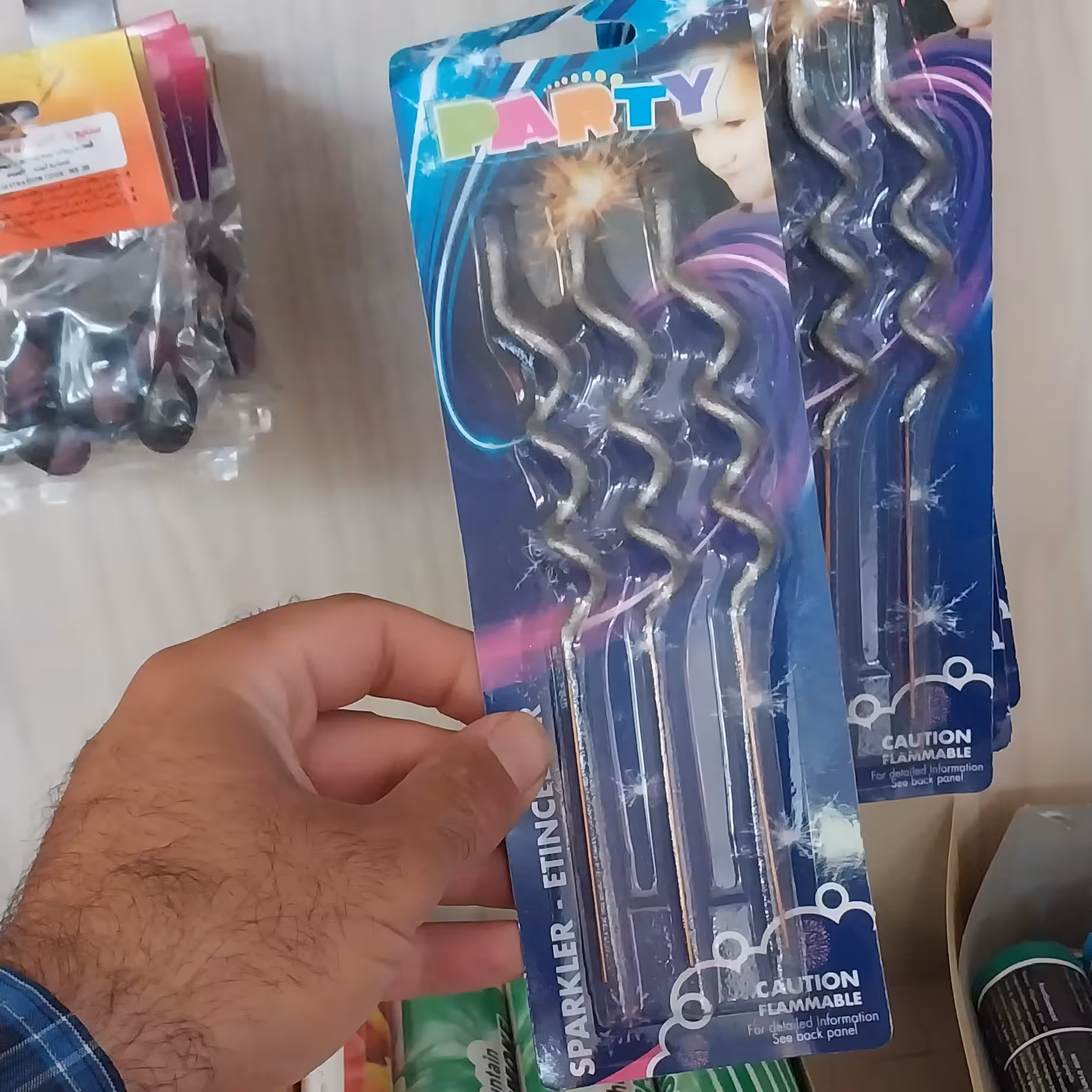 فشفشه سیمی ماکارونی  نقره ای