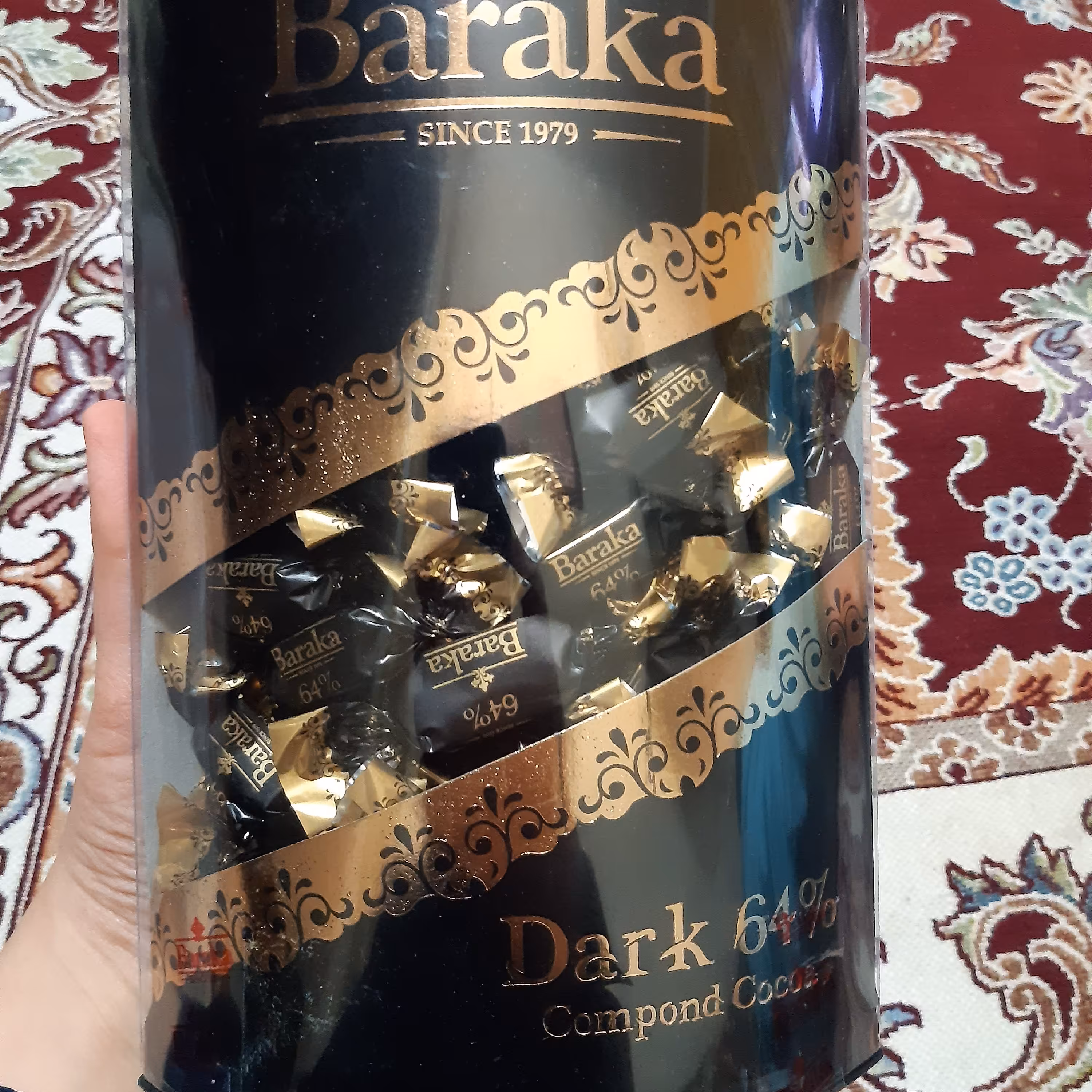 شکلات تلخ باراکا 450گرمی بسته بندی شیک