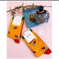 2عدد جوراب تا به تا ساق بلند