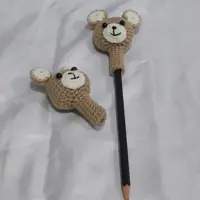 سرمدادی بافتنی خرس قهوه ای