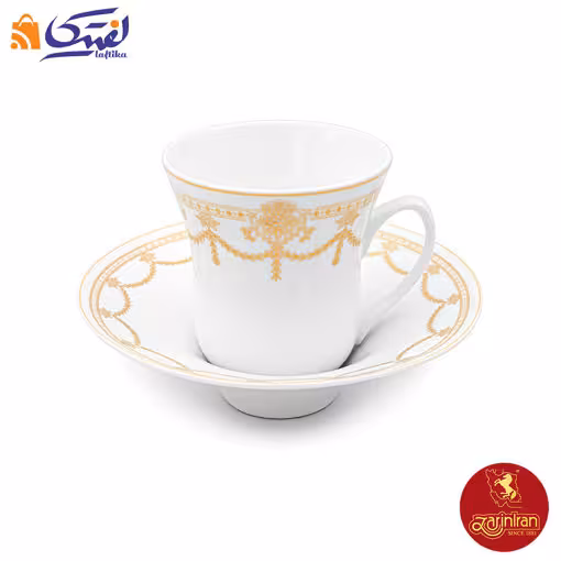 سرویس چای خوری چینی زرین شهرزاد طرح رکسان 12 پارچه