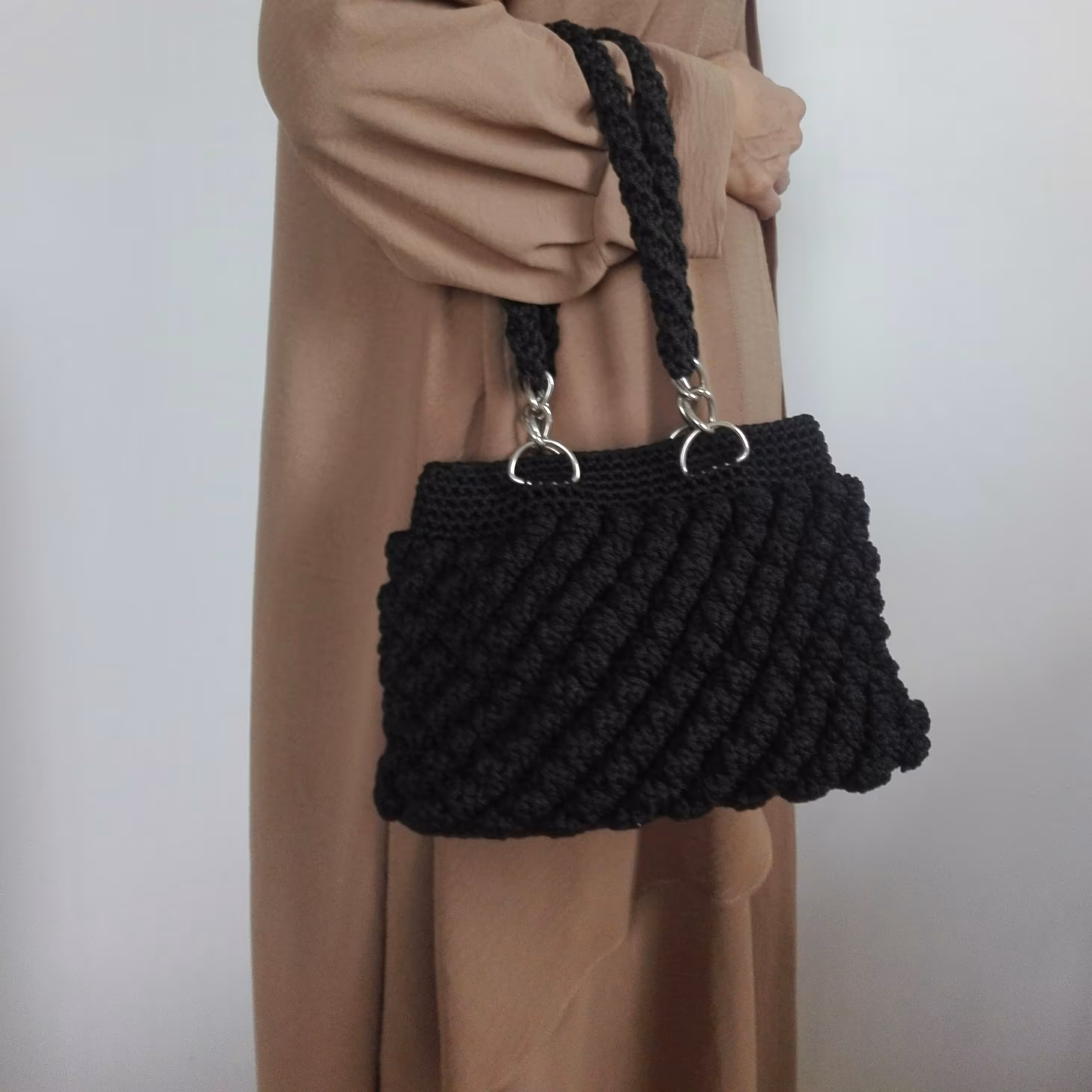 کیف زنانه -دخترانه دستی  مدل  مکرومه 
