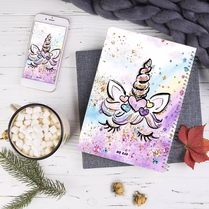 دفتر  نقاشی فانتزی یونیکورن 40 برگ