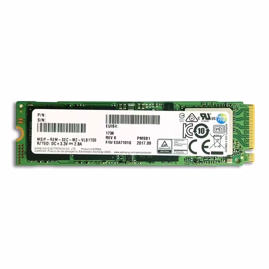 اس اس دی سامسونگ PM981 NVMe 2280 PCIe 256GB M2