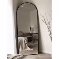 آینه قدی گنبدی مشکی ابعاد 180 در 80 (پس کرایه)