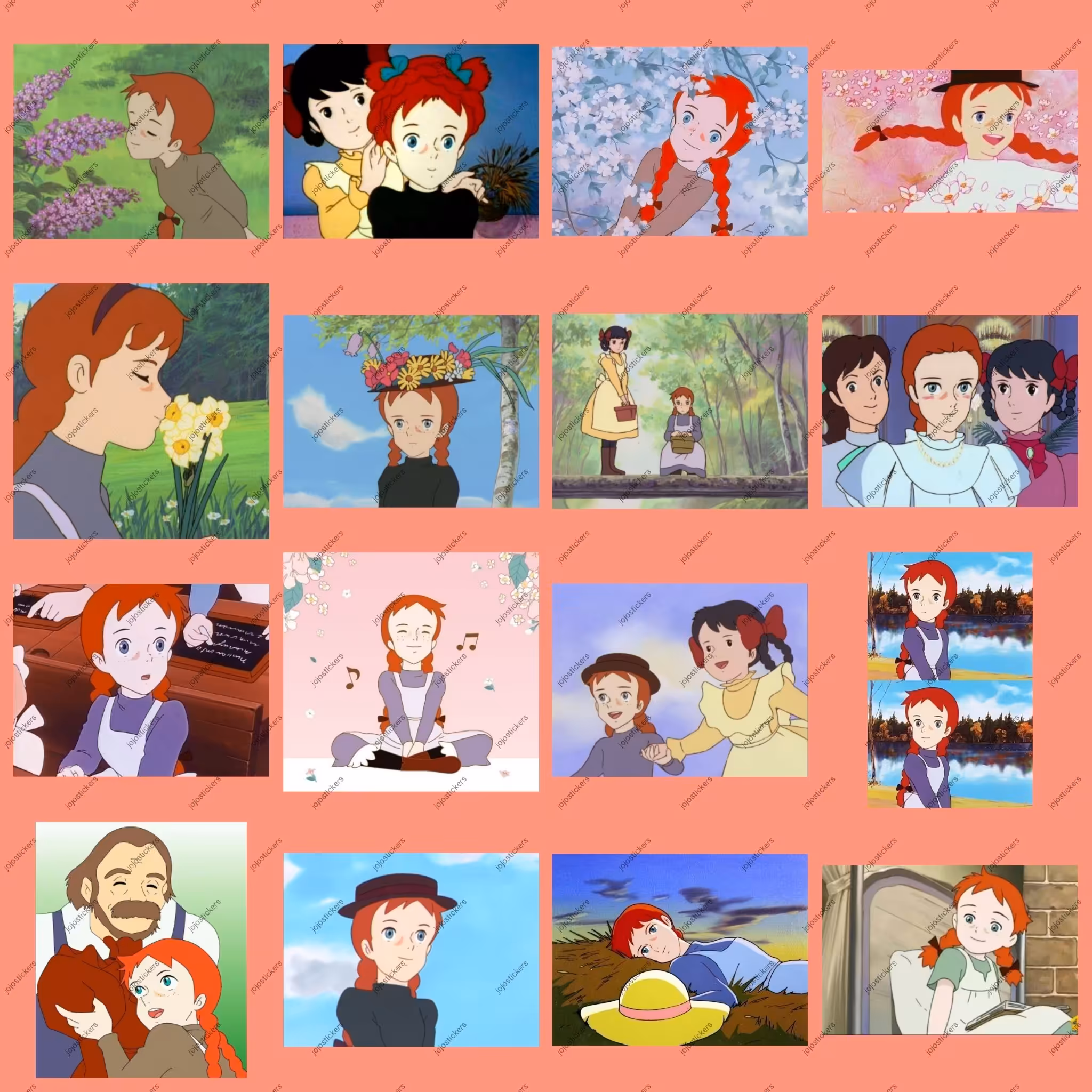 پک استیکر آنه شرلی 3