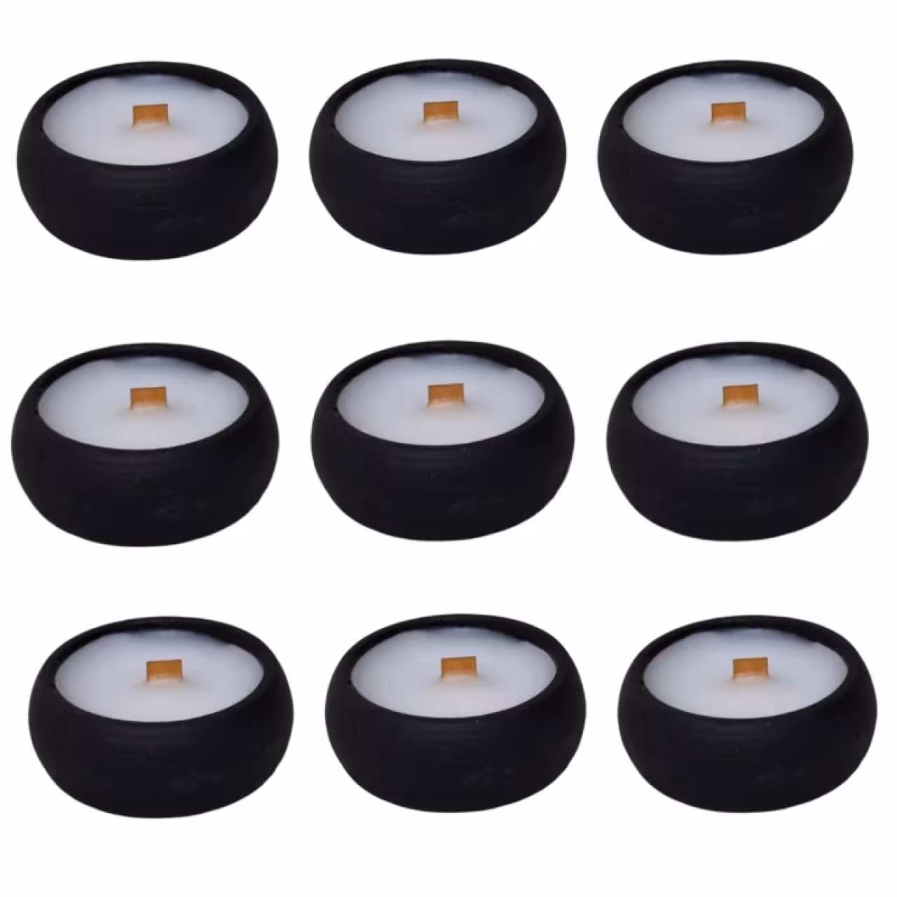 شمع وارمر مدل ژورنالی کد wooden wick بسته 9 عددی