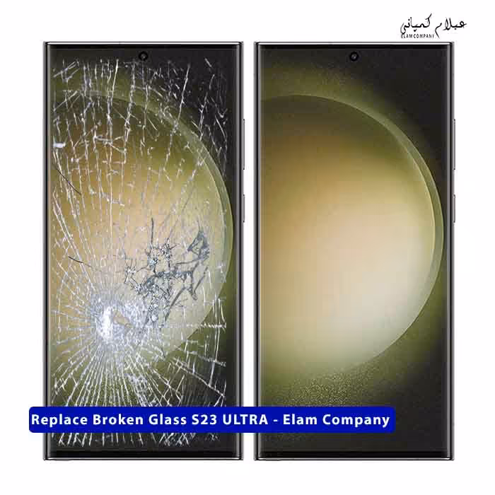 تعویض گلس تاچ ال سی دی سامسونگ S23 اولترا – ضمانتی و بدون ریسک