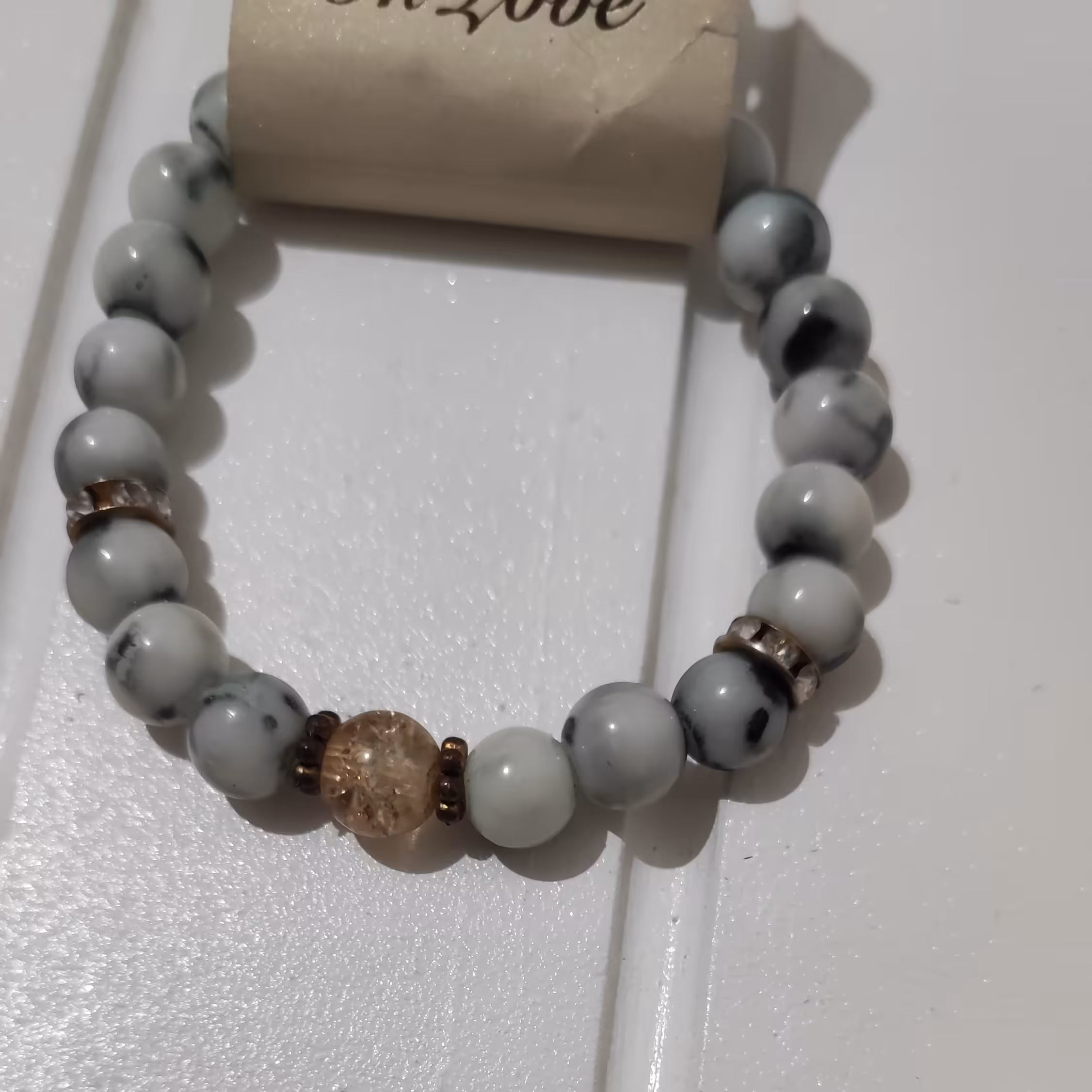 دستبند سنگ اونیکس مرمری. کشی