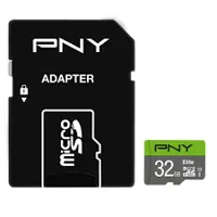 کارت میکرو اس دی PNY Elite به همراه آداپتور &#8211; 32 گیگابایت