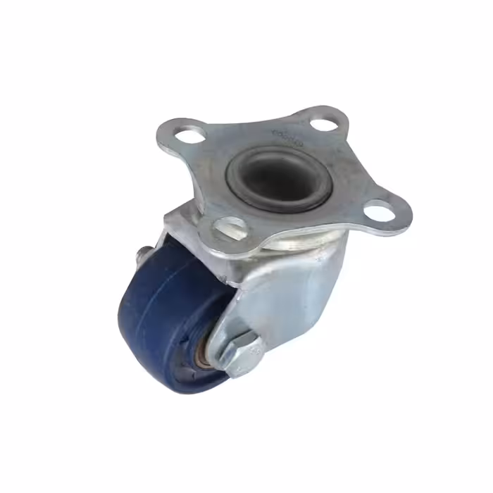 چرخ لوکس آبی قطر 75 میلی متر گردان بدون ترمز ابتکار نوین