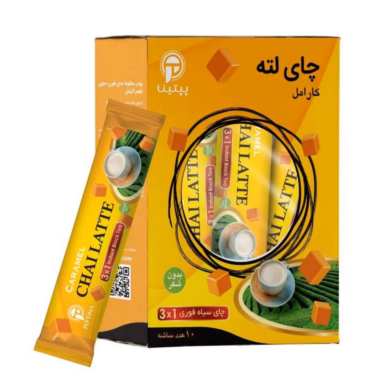 چای لته کارامل پپتینا بسته 10 عددی