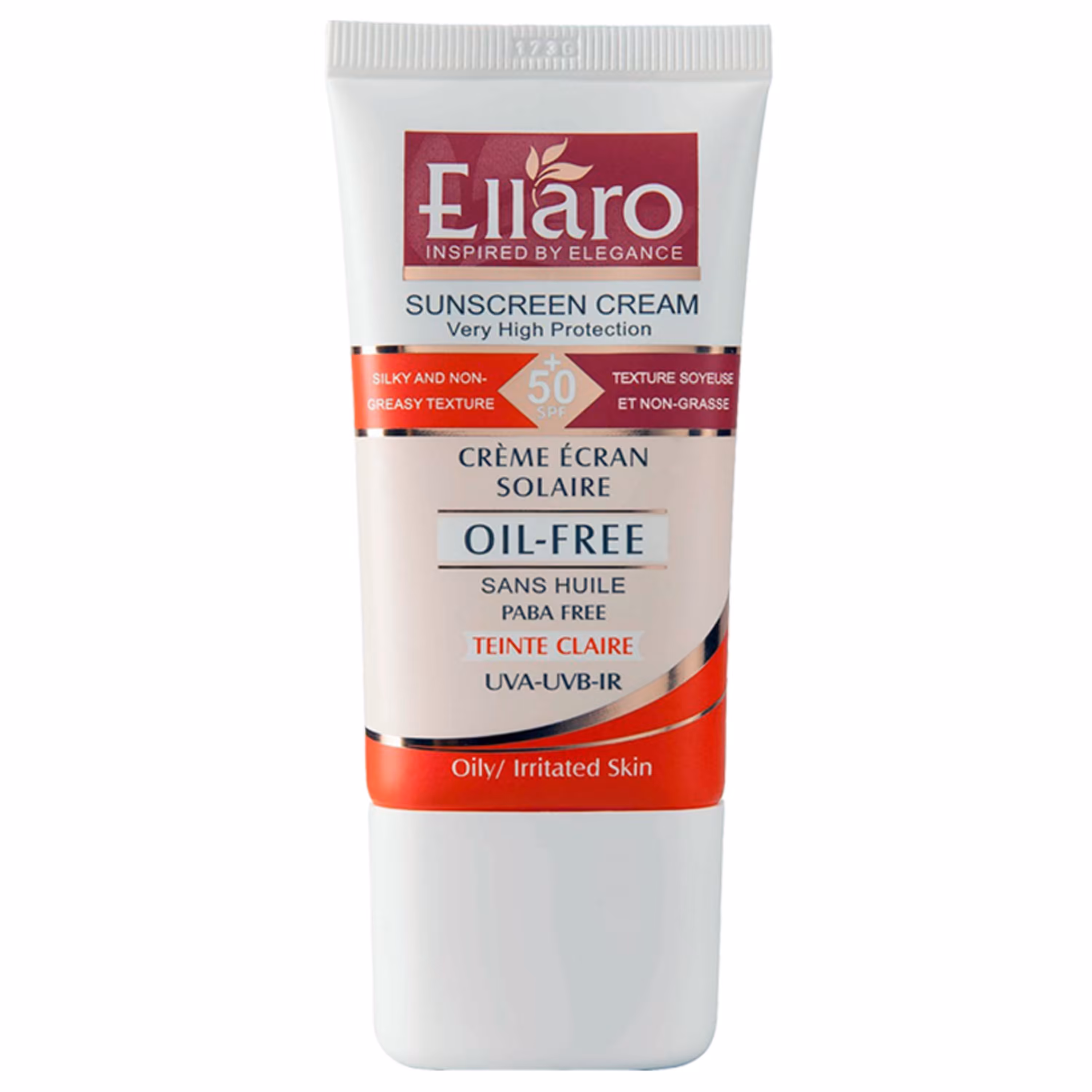 کرم ضد آفتاب الارو فاقد چربی - Ellaro Oil Free Sunscreen Cream SPF50 حجم 40 میل