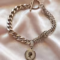 دستبنداستیل اویزسکه