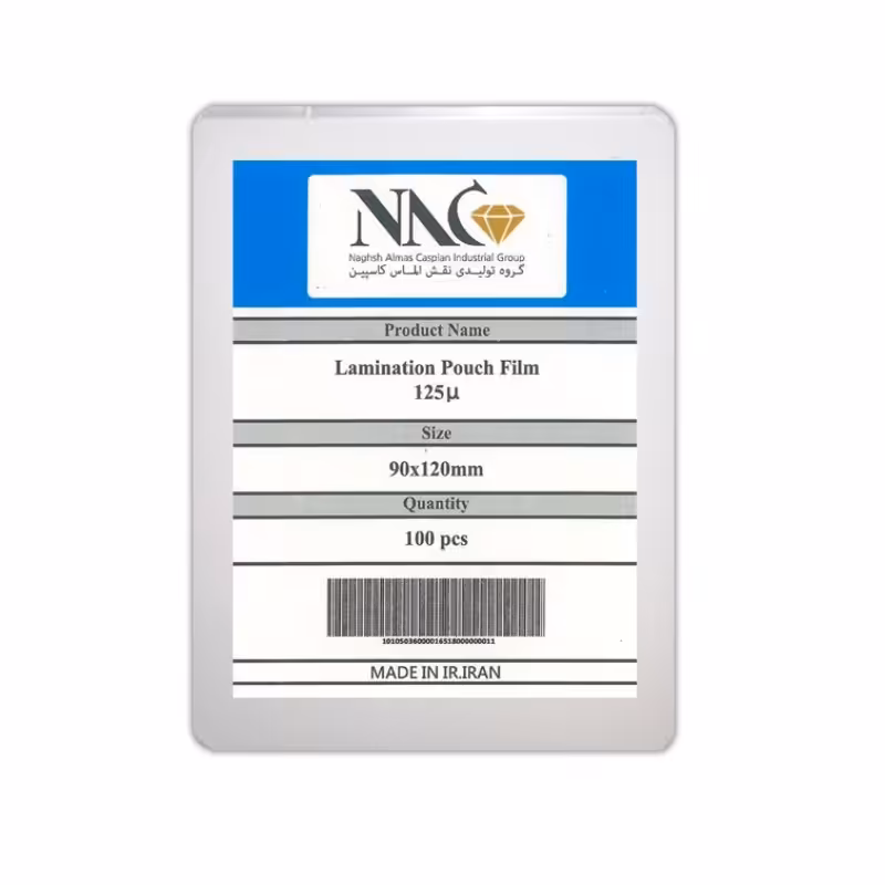 طلق لمینت (طلق پرس) براق 125 میکرون سایز 90 در 120