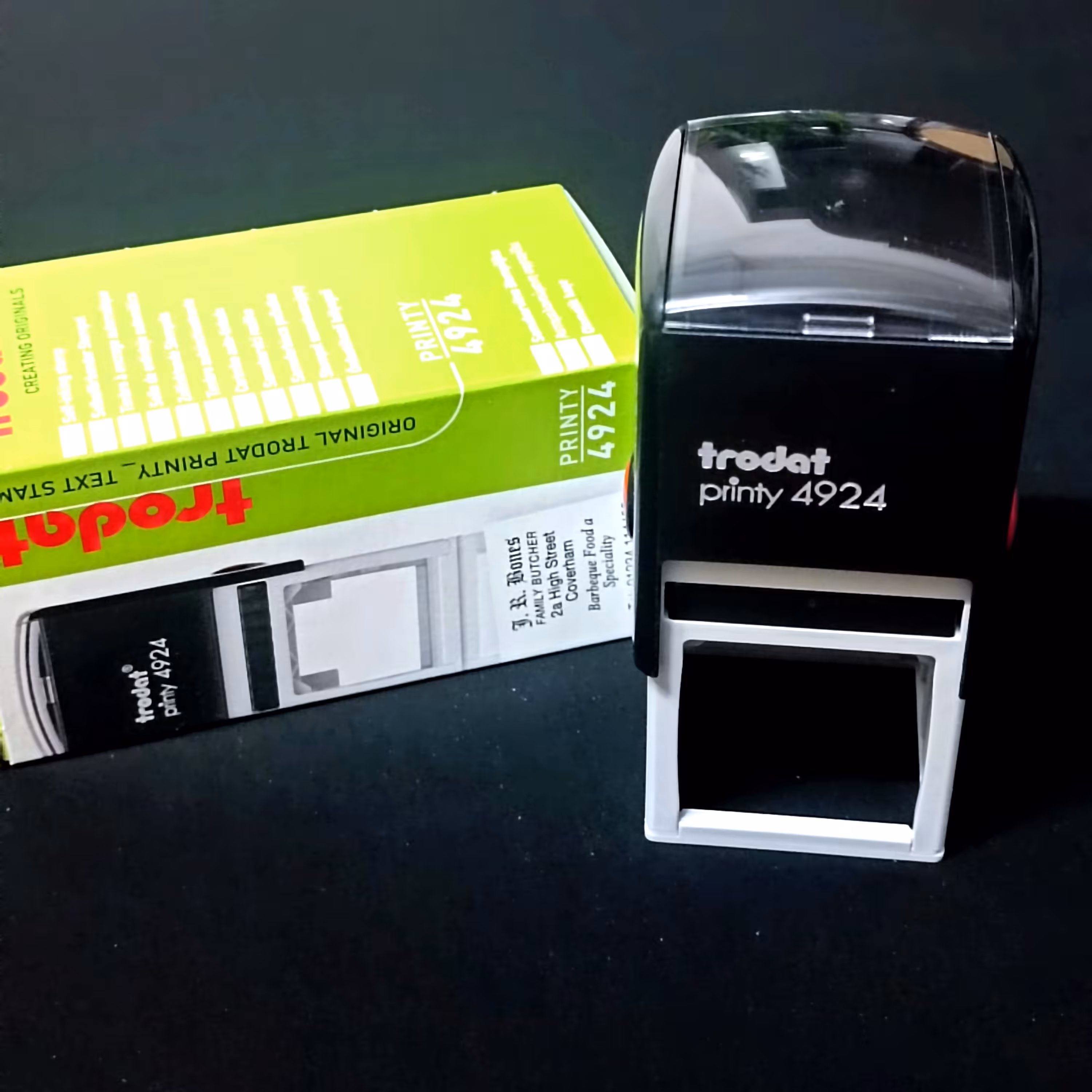 مهر ژلاتینی اتوماتیک مربع ترودات4924 قیمت تمام مهر ها همراه ساخت ژلاتین