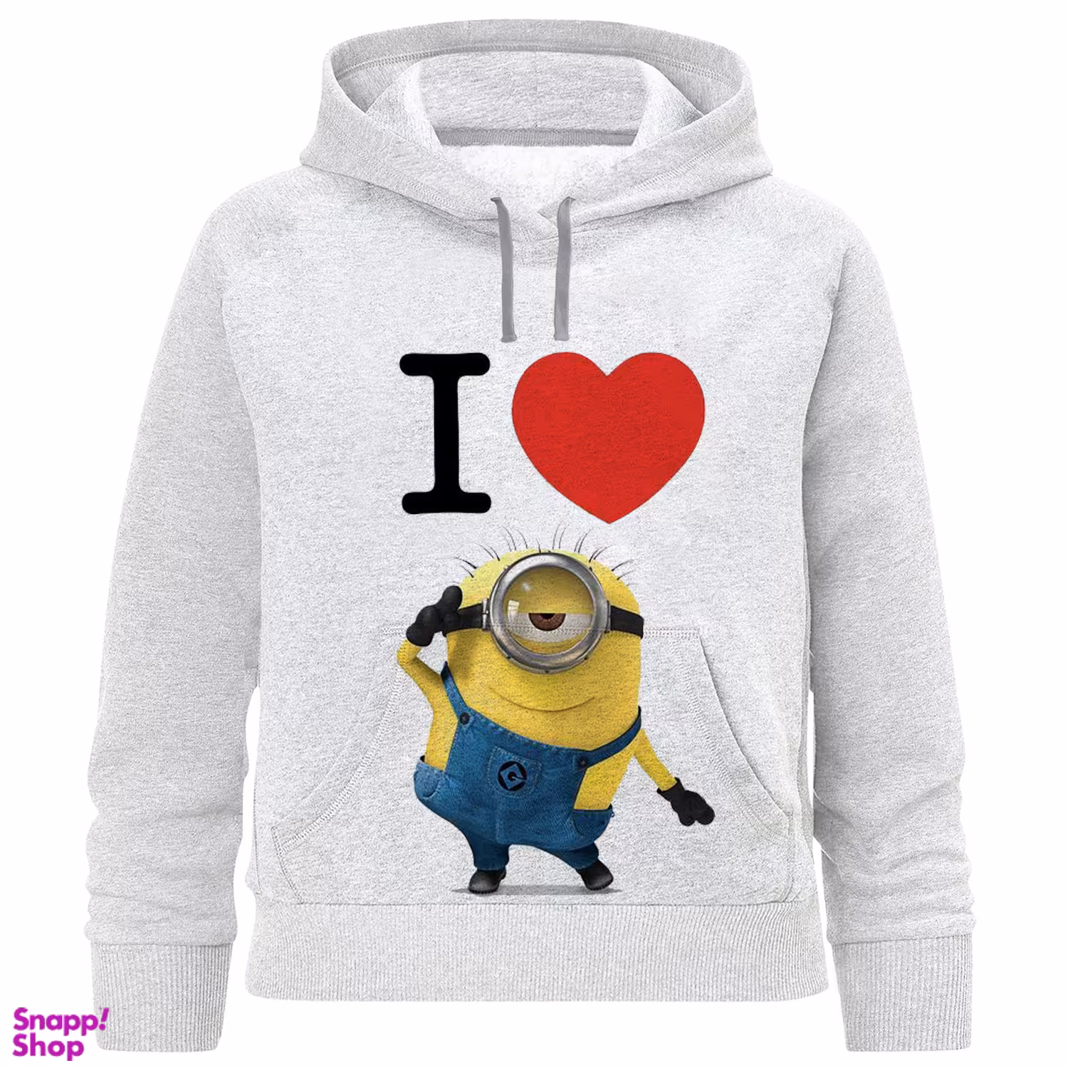 هودی دخترانه مدل مینیون کد N216