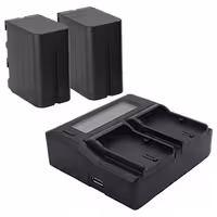 پکیج شارژر دوبل فوتومکس DUBLE NP-F970   دو باتری سونی NP-F970 خرید | قیمت - اگزیف