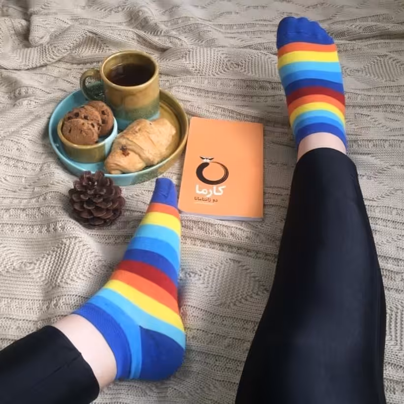 جوراب رنگین کمان