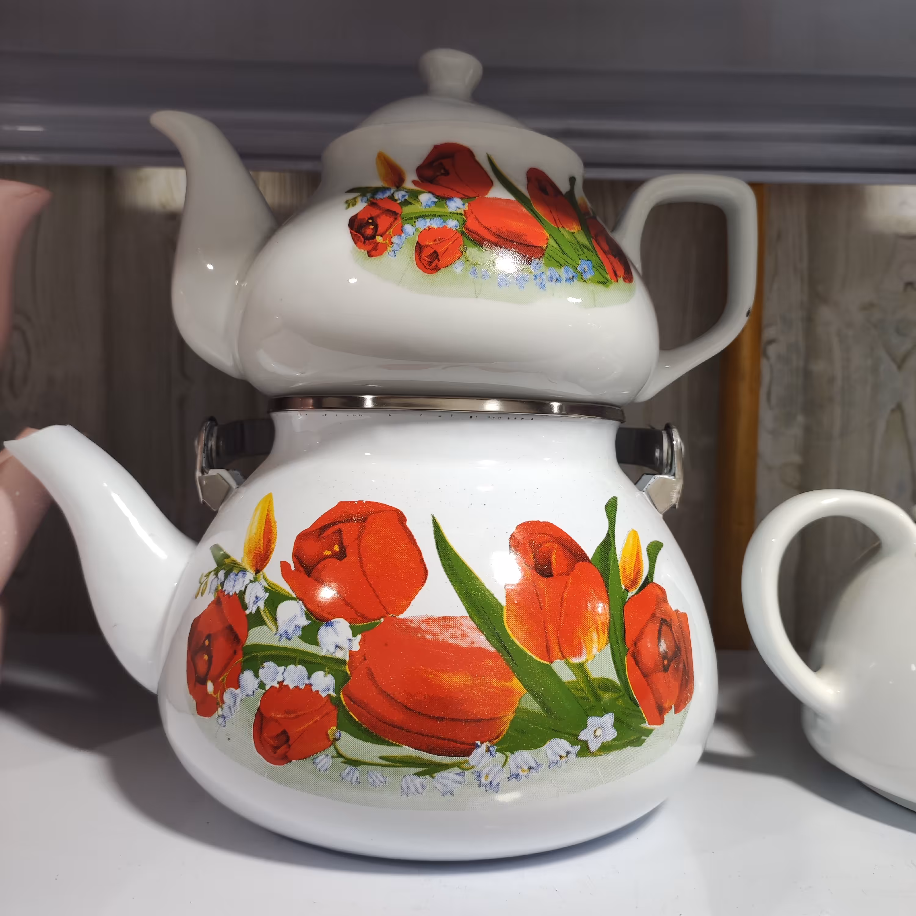 کتری قوری ،لعابی،چینی