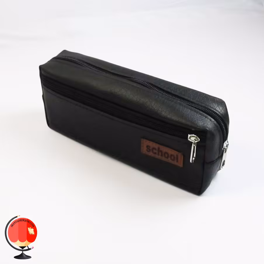 جامدادی اسپرت سه زیپ مشکی اسکول