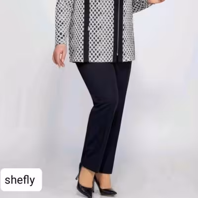 شلوار زنانه گاباردین ترک نازک راسته