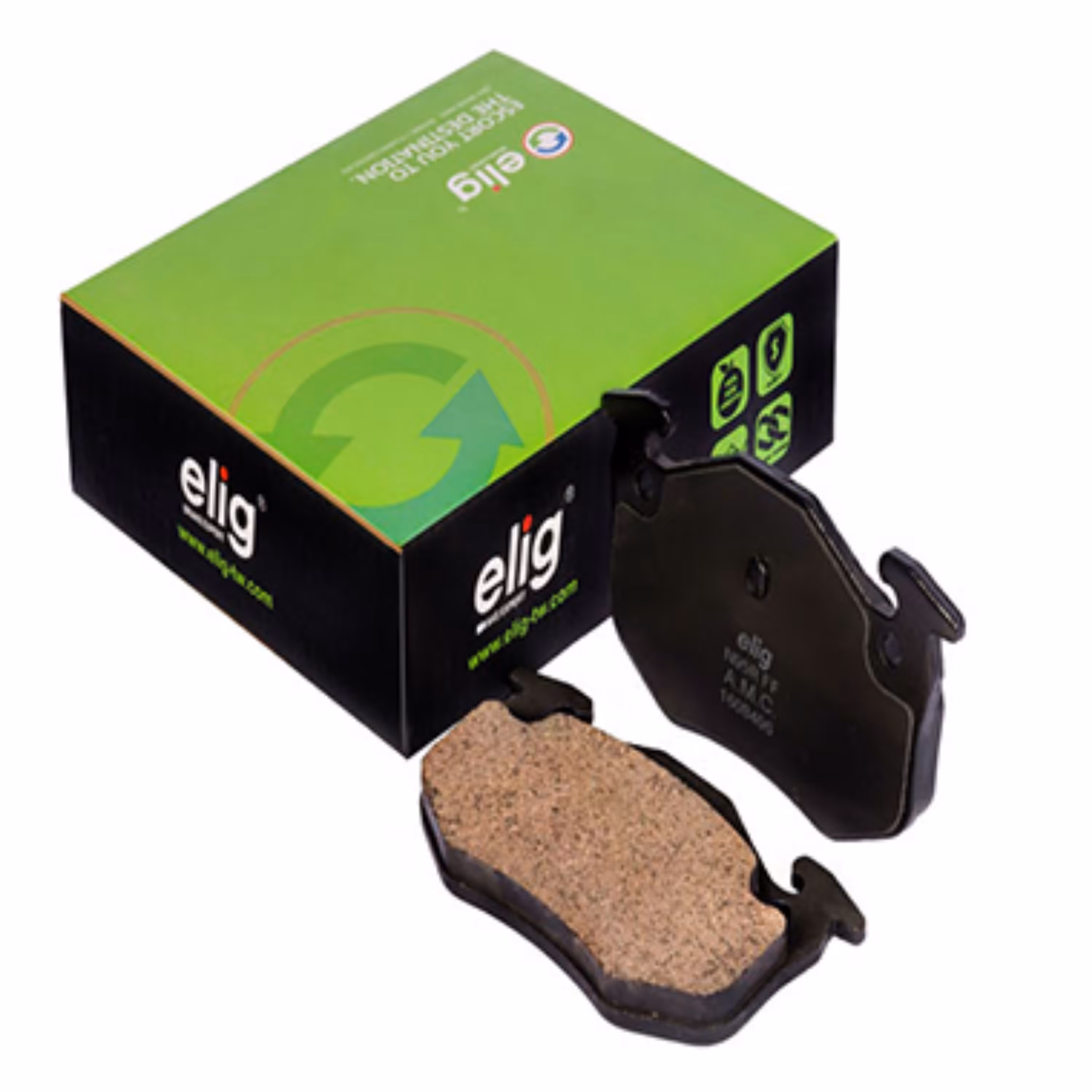 لنت ترمز تمام سرامیکی عقب 206 تیپ 5 و 6 - اچ سی کراس  الیگ ELIG